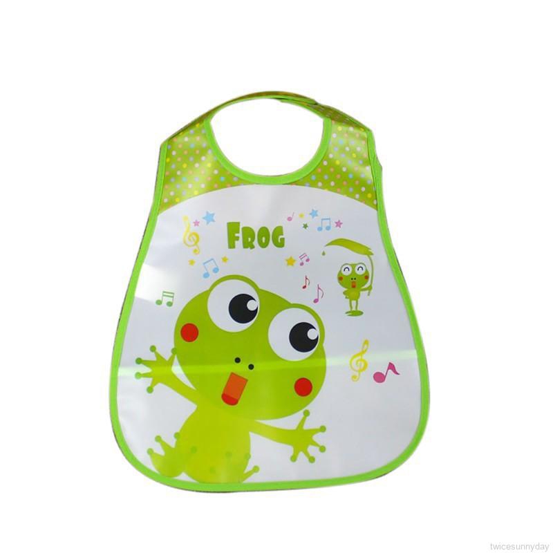 Yếm ăn chống nước bằng silicon in họa tiết xinh xắn dành cho các bé