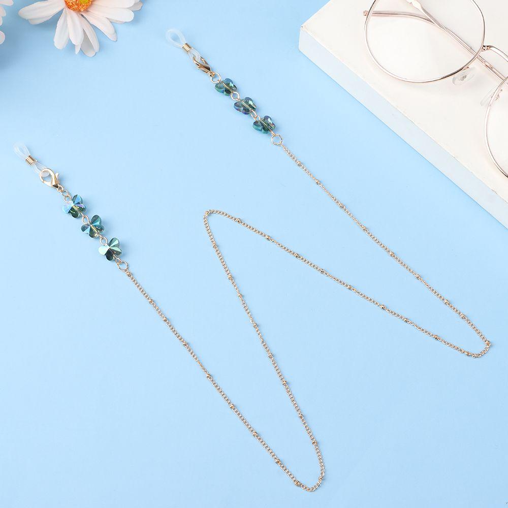 Dây Xích Kim Loại Gắn Mắt Kính Chống Thất Lạc Hình Bướm Handmade 1|Vòng Tay Chuỗi Hạt Thời Trang