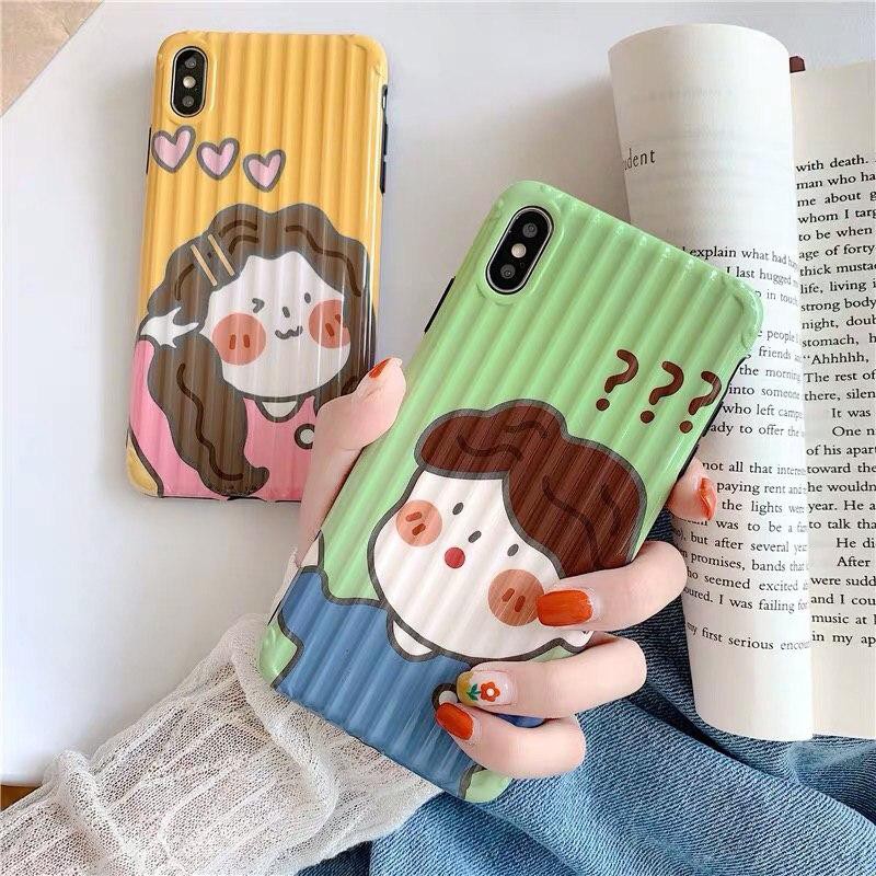 Ốp Lưng iPhone 7 plus / iphone 11 /iphone 7/6/6s/6s Plus/6 Plus/8/8plus/X/Xs Max/Ip11/11pro Vali Boy Girl Hàn Quốc