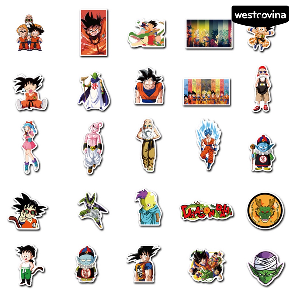 [Hot]✍Sticker Dán Hành Lý Hình Anime Dragon Ball Graffiti Chống Nước