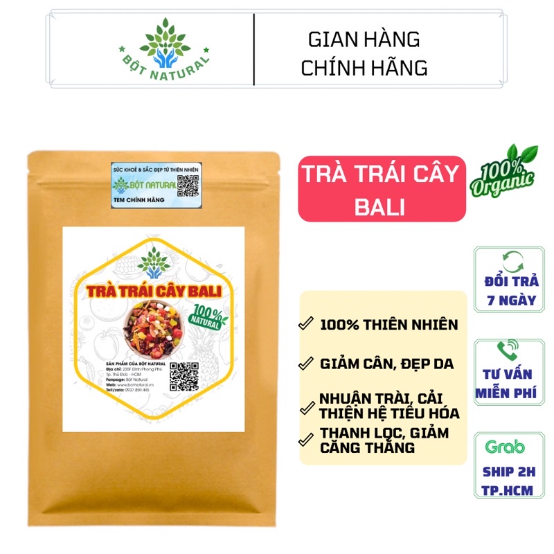 Trà hoa quả Bali 100gr| Bột Natural