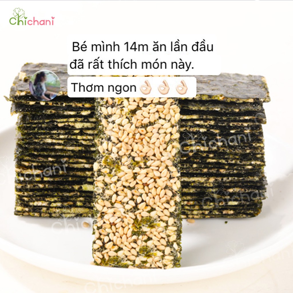 Bánh rong biển ăn dặm handmade dinh dưỡng cho bé 10m+