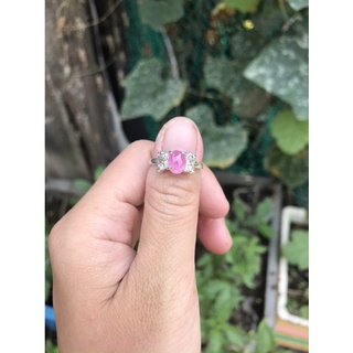 dây chuyền bạc ta tinh thể đá ruby yên bái
