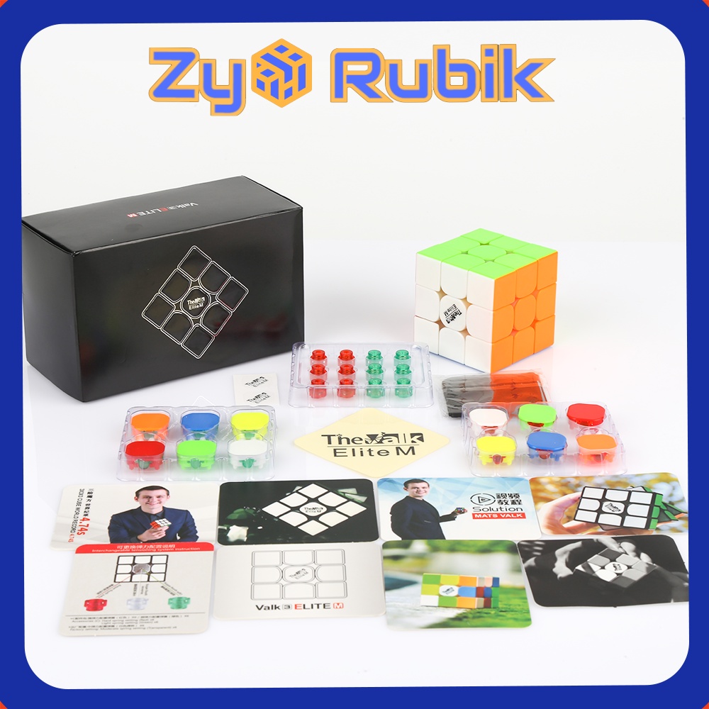 Rubik 3x3 QiYi Valk 3 ELITE M Flagship 2019 Stickerless ( Có Nam Châm ) - Zyo rubik