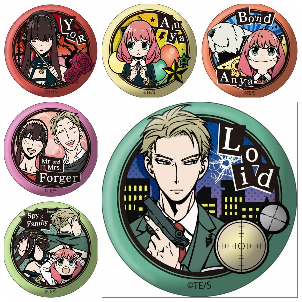 Huy hiệu cài áo IN HÌNH Spy x Family Gia đình điệp viên anime chibi dễ thương tiện lợi m1