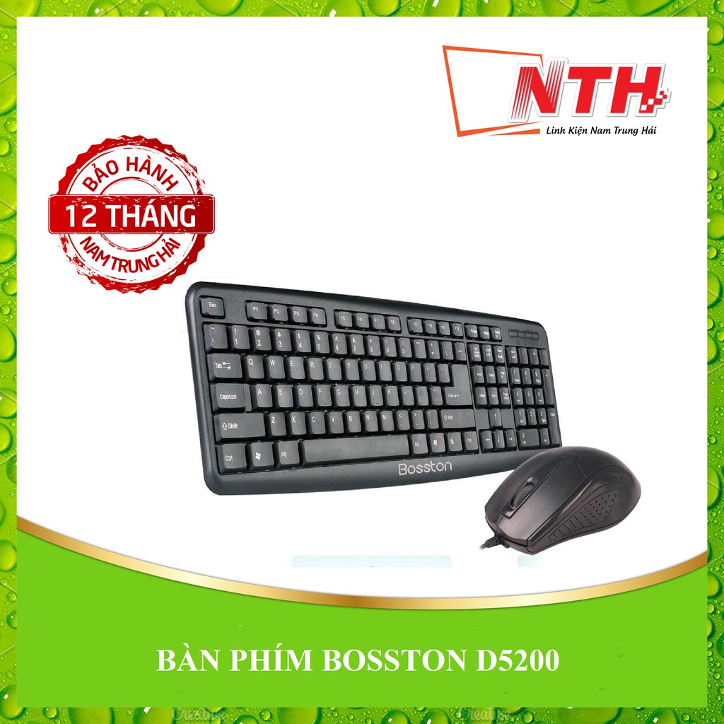 COMBO PHÍM CHUỘT BOSSTON D5200 + LÓT