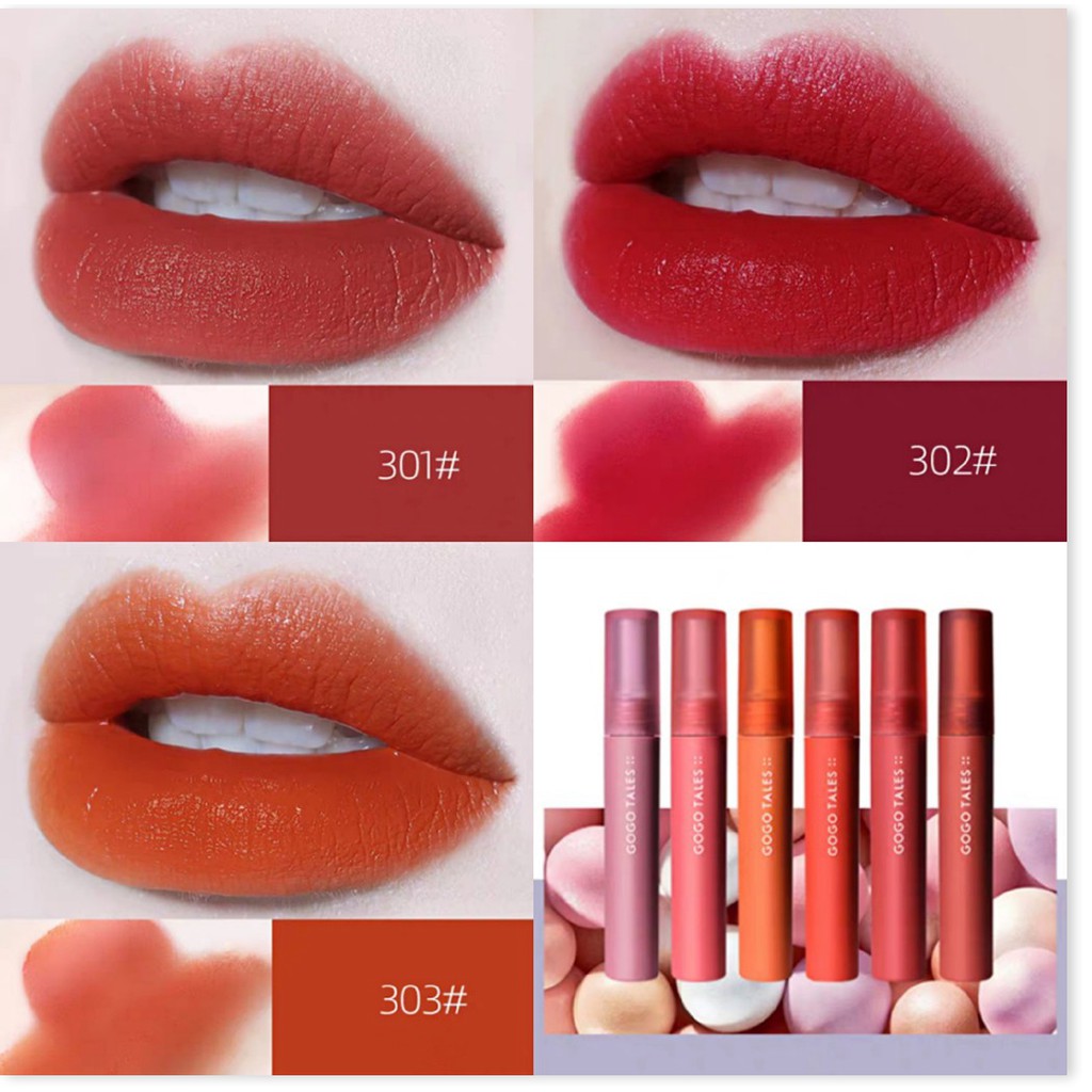 [Mã giảm giá] [Mã 66FMCGSALE hoàn 8% xu đơn 500K] GOGO TALES - Son kem Air Velvet Lip Gloss GogoTales