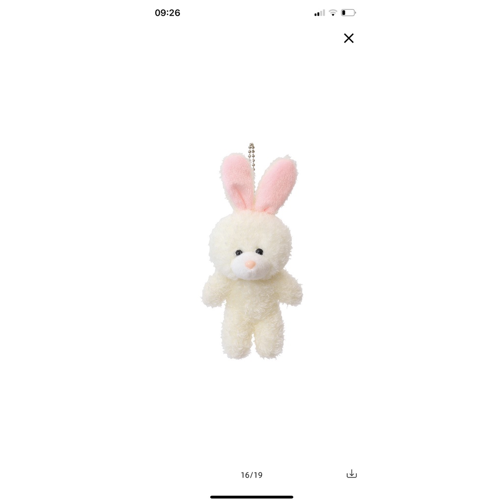 Móc khóa Thỏ bông cute cài túi balo