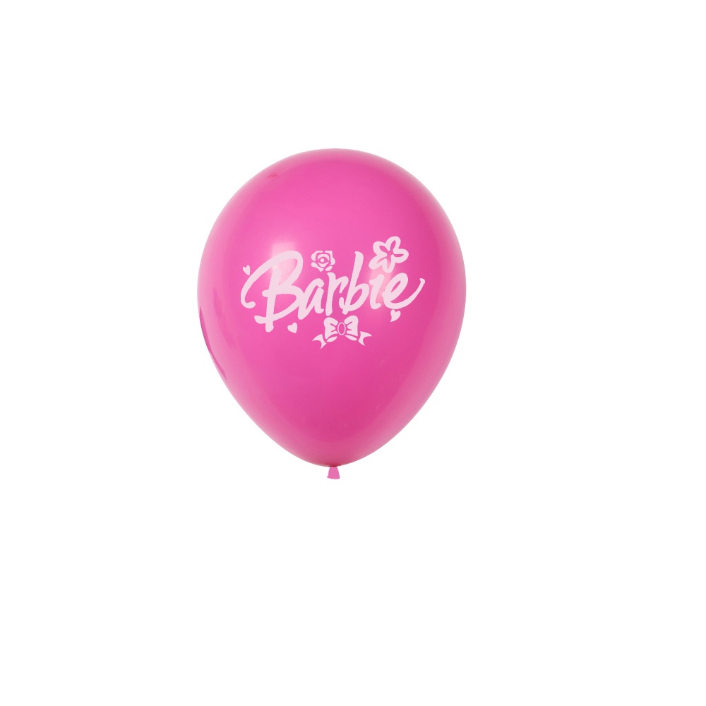 Bong Bóng Latex 12 Inch Chủ Đề Búp Bê Barbie Dùng Trang Trí Tiệc Sinh Nhật