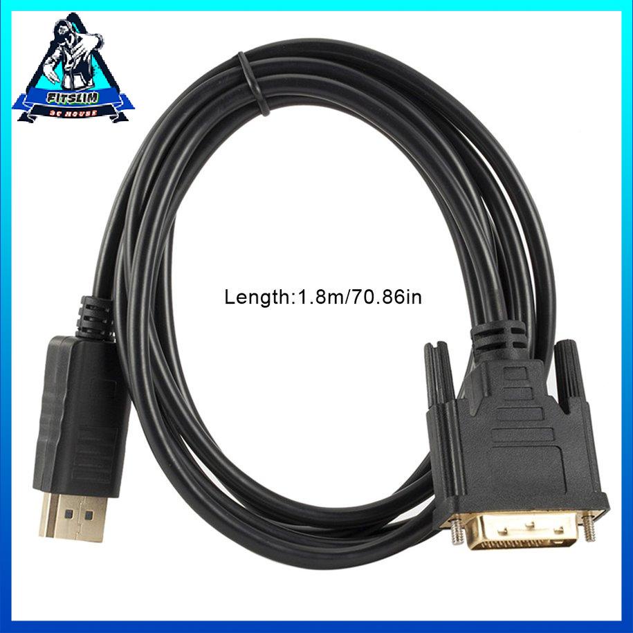 Cáp chuyển đổi DP sang DVI Cáp chuyển đổi Displayport sang DVI 24 + 1 1,8 mét [8/3]