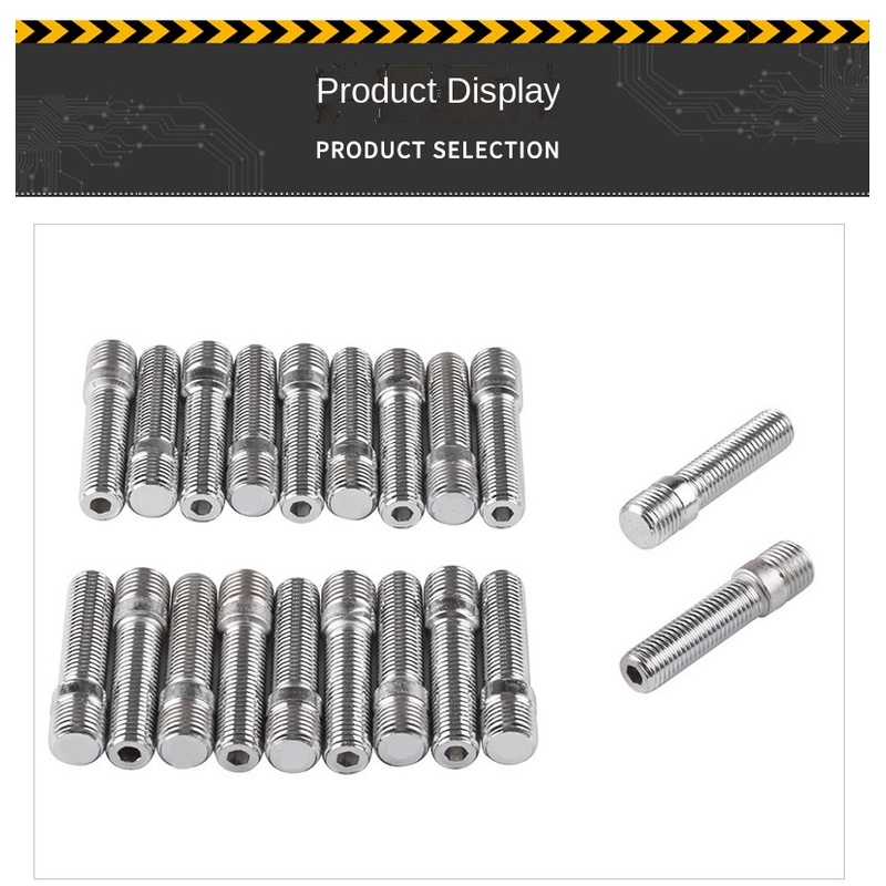 Set 20 Ốc Vít Nối Dài M12x1.5 Chuyên Dụng Cho Bánh Xe Hơi