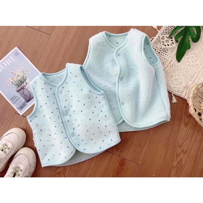 Jile lông cừu lót cotton  mềm uniqilo dư xịn mặc được 2 mặt