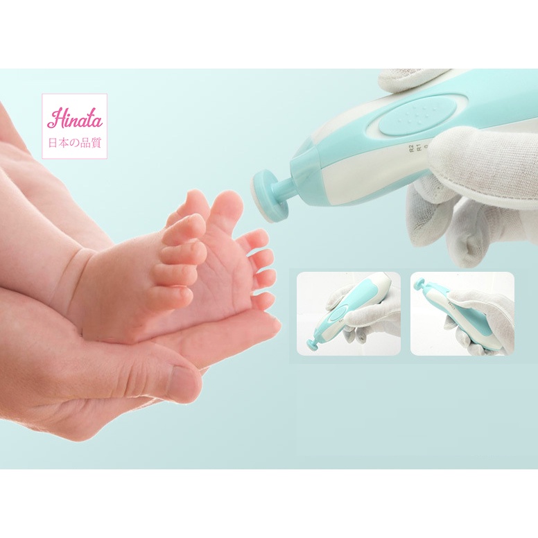 Máy mài móng tay điện cho mẹ và bé CMT01 HINATA, an toàn và tránh bé giật mình