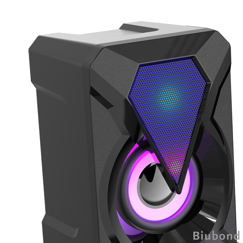 Loa Máy Tính Đa Phương Tiện 3w X 2 Stereo 2.0 Với Đèn Led Rgb 3.5mm | BigBuy360 - bigbuy360.vn