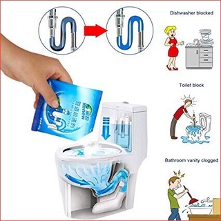 Bột thông tắc cống ngẹt đường ống ngẽn bồn cầu, thoát nước bồn rửa chén bát, bể phốt, khử mùi toilet nhà vệ sinh Renew