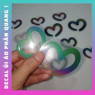 SET 10 Sticker decal phản quang [ PHỤ KIỆN MAY MẶC ] dùng trang trí quần áo