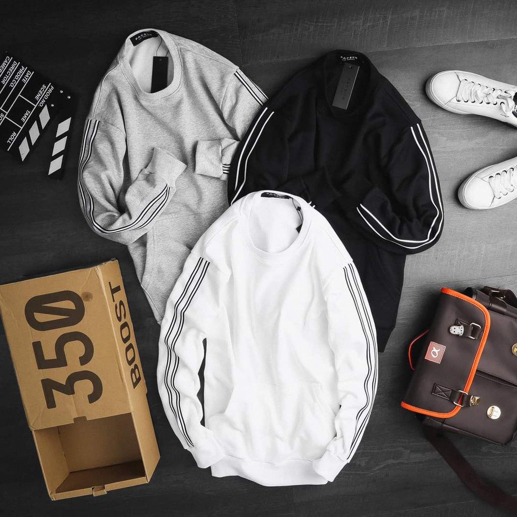 [ 58 - 65kg ] Áo Thun nỉ bông Dài Tay PS Sweater Cực Phong Cách 1819