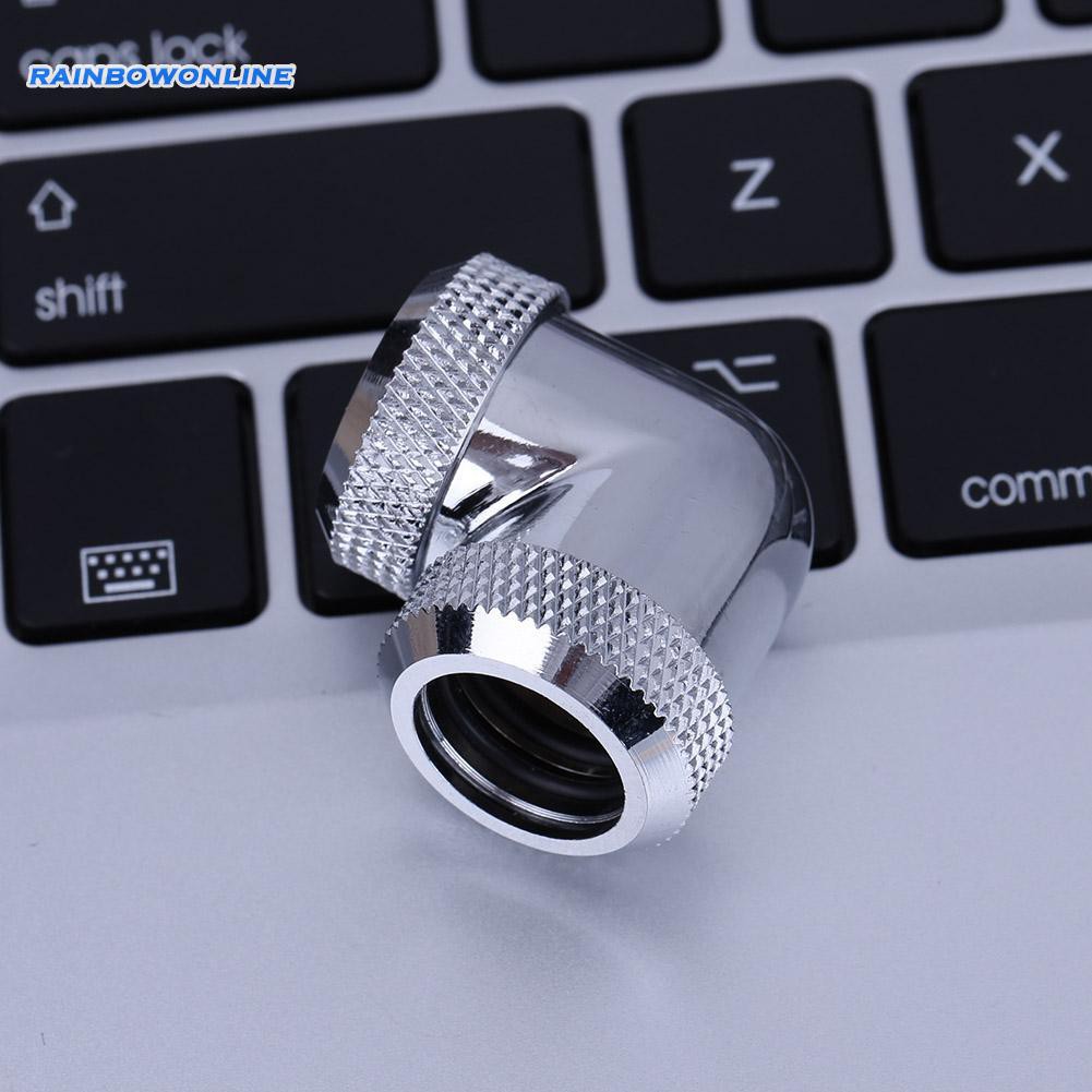 Đầu Nối Ống Nước 90 Độ 14mm Od G1 / 4 Cho Pc