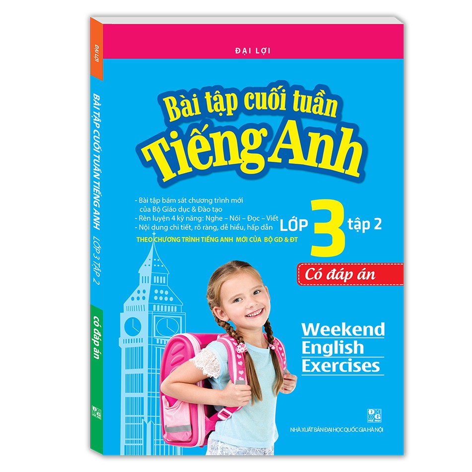 Sách - Bài tập cuối tuần tiếng Anh lớp 3 tập 2 - Có đáp án