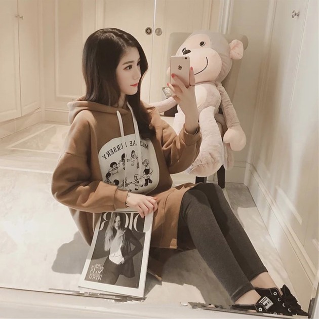 Áo Ulzzang nữ dài form rộng Hàn Quốc Order | BigBuy360 - bigbuy360.vn