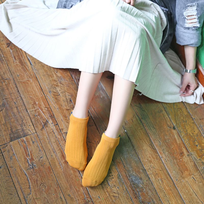 Tất thuyền khử mùi màu kẹo cho nữ