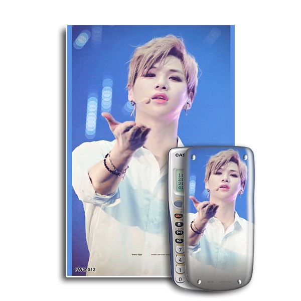 Decal trang trí máy tính Casio/Decal trang trí máy tính Vinacal Fan Wanna One 011