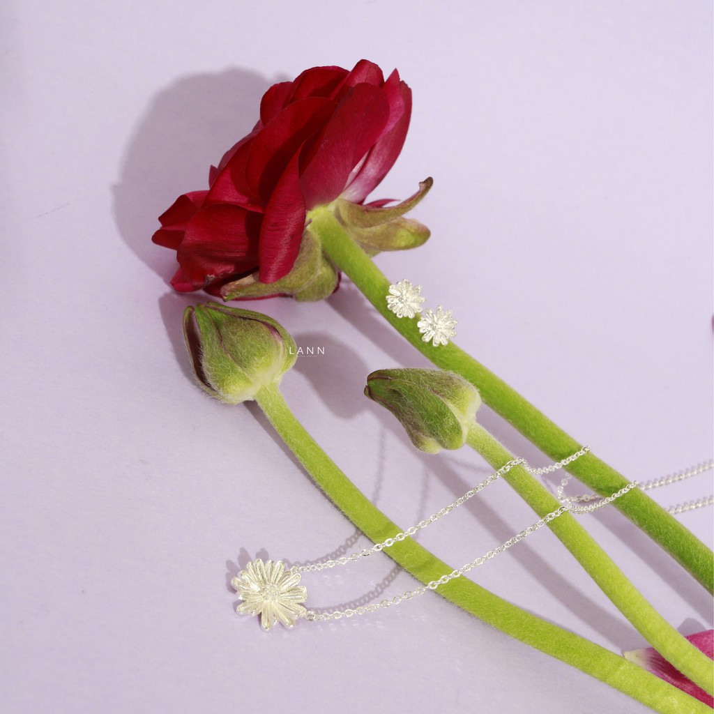 Vòng cổ hoa cúc BẠC S925 LANN N122
