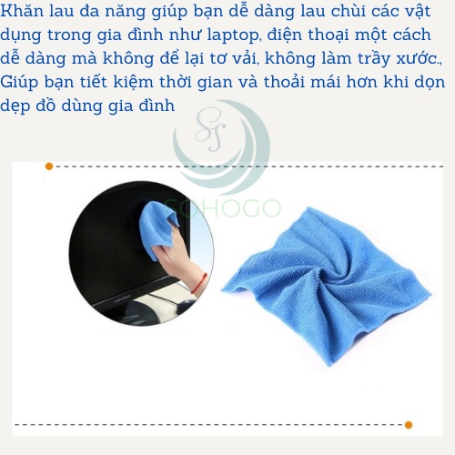 Khăn lau màn hình đa năng dùng cho máy ảnh, tivi, điện thoại...17x20cm