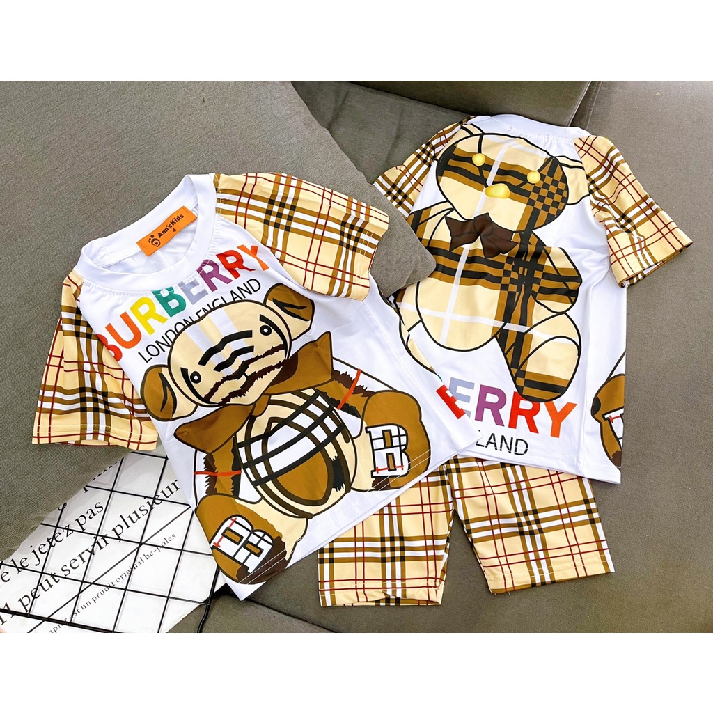 Bộ Đồ Đôi Cho Bé Gái Và Bé Trai 9-43 Kg Mặc Cặp Set Quần Áo Trẻ Em Thun Lạnh 3D Size Nhí Đại In Hoạt Hình Homie Kids