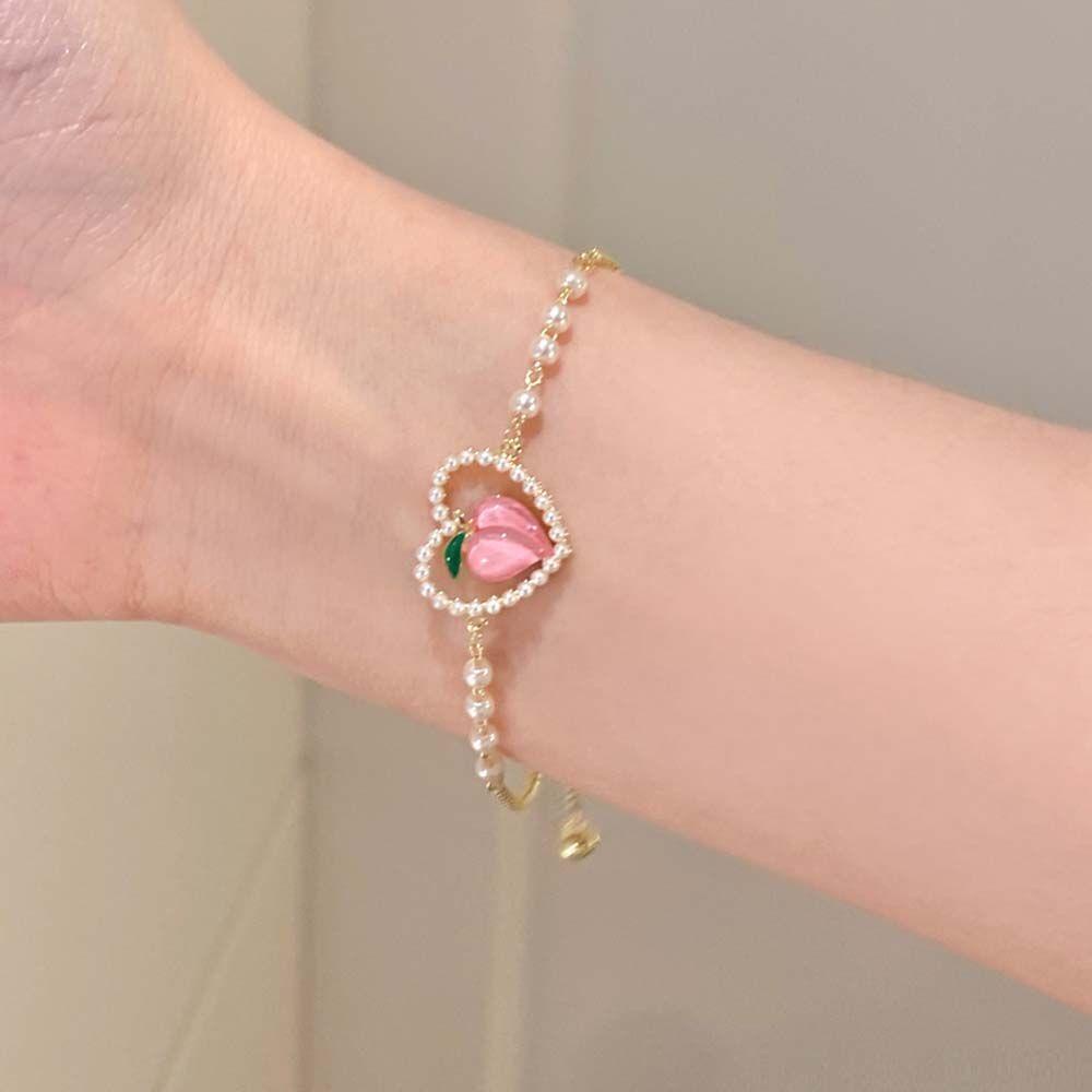 Vòng Đeo Tay Điều Chỉnh Được Tiện Dụng|Dây Chuyền Mặt Trái Tim Đơn Giản Thời Trang Cho Nữ