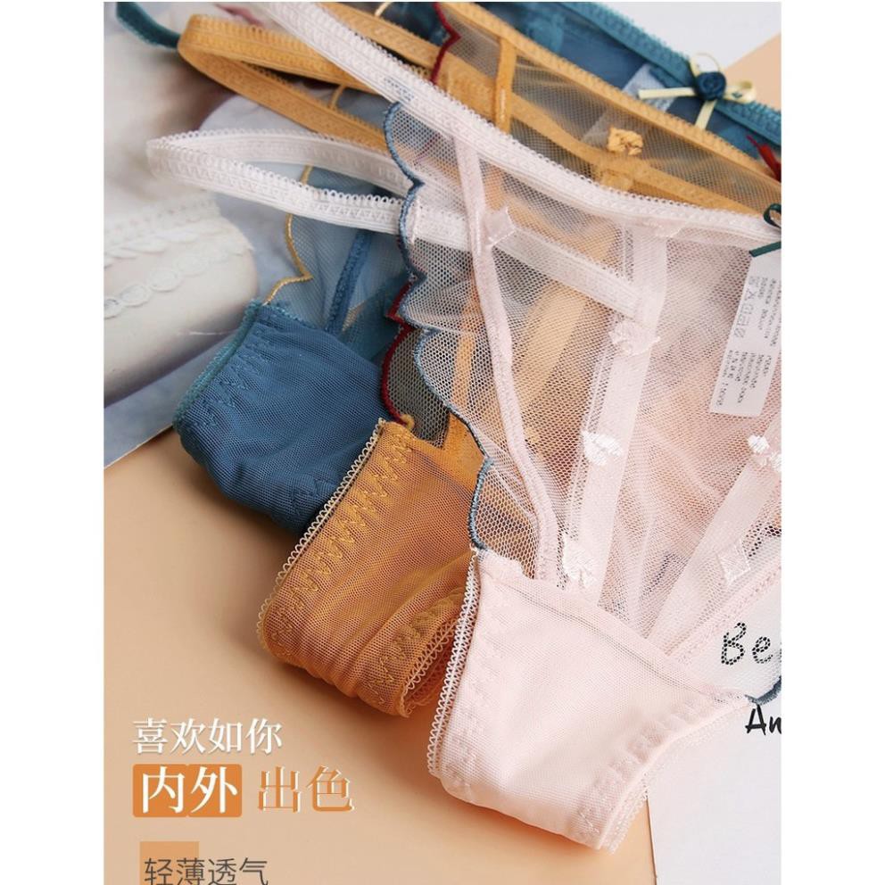 Quần lót ren hoa Lọt khe dây viền
