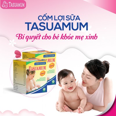 Cốm lợi sữa Tasuamum Gold - Hộp 20/40 túi