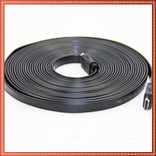 [Loại 1] Dây HDMI loại Dẹt 10M-15M-20M Đen Chuẩn 1,4v