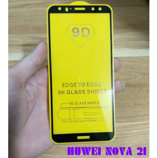 Kính cường lực full màn 5d cho huawei Nova 2i