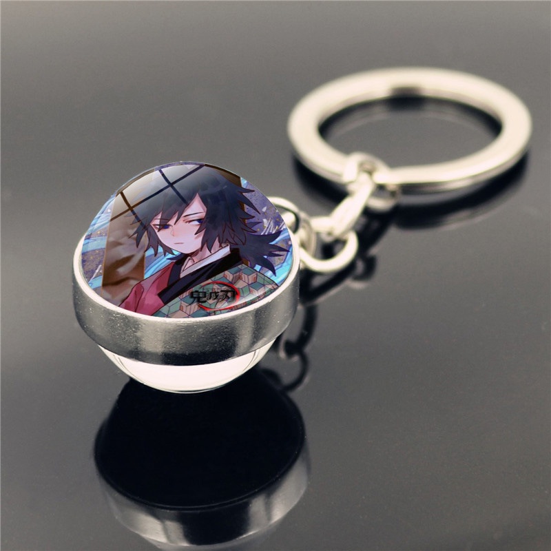 Sy2 Móc Khóa Quả Cầu Thủy Tinh Tanjirou Nezuko Demon Slayer Dành Cho Ba Lô Trẻ Em