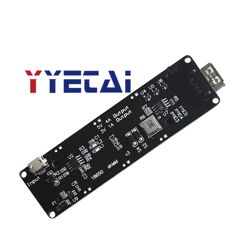 1 Bảng Mạch Phát Triển Pin 18650 V3 Cho Raspberry Pi Raspberry Pi 3 Overchaderge 5v