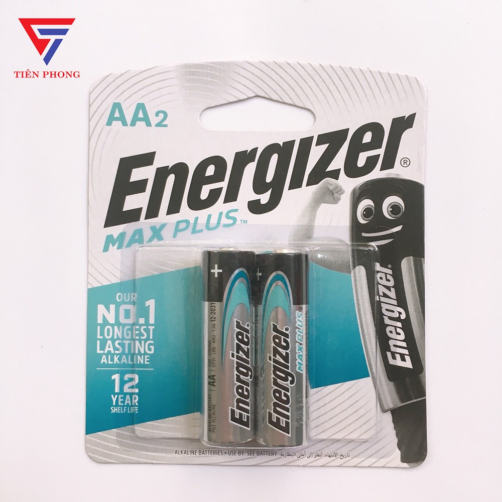 Pin tiểu AA Plus Energizer (LR6/ EP91/ BP2) chính hãng - Vỉ 2 viên