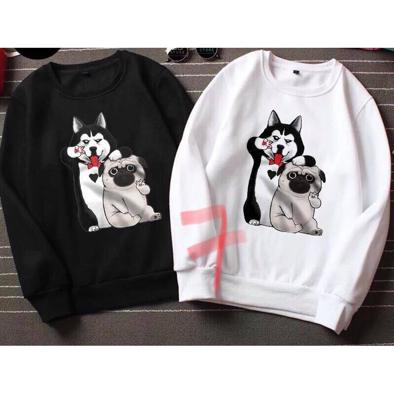 ÁO NỈ CỔ TRÒN IN HÌNH NGỘ NGHĨNH NHIỀU MẪU | BigBuy360 - bigbuy360.vn