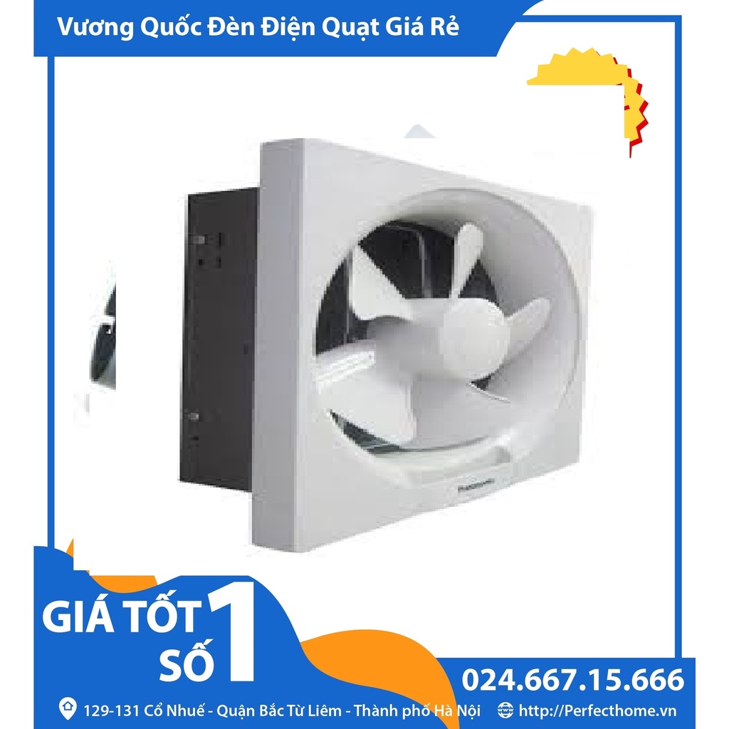 Quạt hút gắn tường Panasonic FV-20AU9 , FV-25AU9 , FV-30AU9 loại 1 chiều - không có màn che