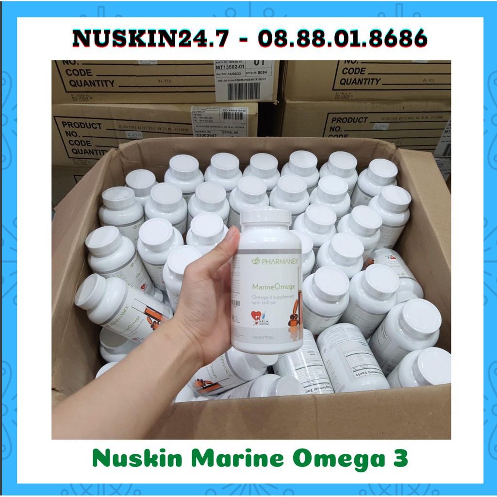 [Mã 273FMCG100K0 giảm 6% đơn 500K] [CHÍNH HÃNG CÔNG TY NUSKIN ] Viên Marine Omega 3 – Dinh Dưỡng Cho Da, Tim Và Não