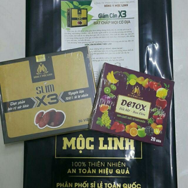 Giảm cân X3 Đông Y Mộc Linh (tặng 20 Detox) | BigBuy360 - bigbuy360.vn