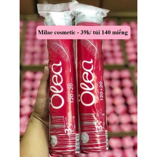 Bông Tẩy Trang - Olea Cotton Pads (120 + 20 miếng) thấm hút, mềm mại cho da