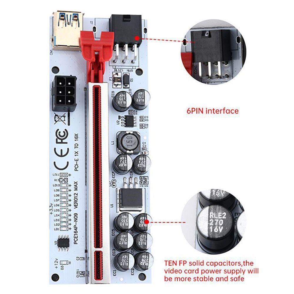 .Thẻ Đồ Họa Mở Rộng Tốc Độ Cao VER012 Max Kèm Cáp 60cm 1X Sang 16X