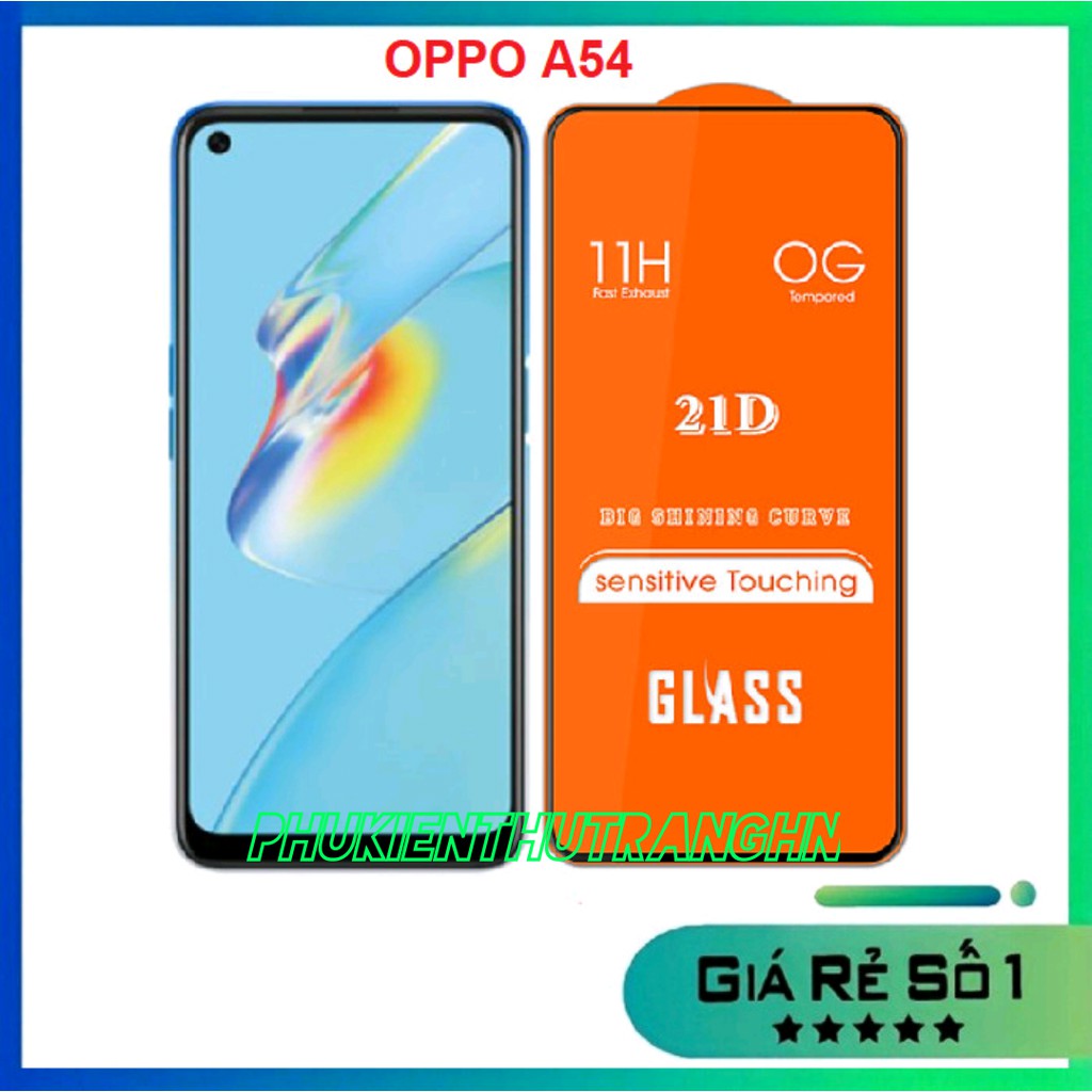 Kính Cường lực Oppo A54/ A74 4G/ A55 4G/ A95 4G full màn hình cao cấp tặng kèm phụ kiện dán - phukienthutranghn