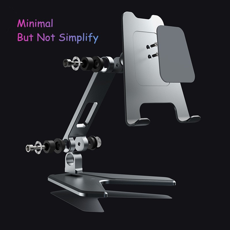 Adjustable Stand Holder Aluminum Metal Holder for iphone ipad Desk Stand Shockproof Mobile Holder