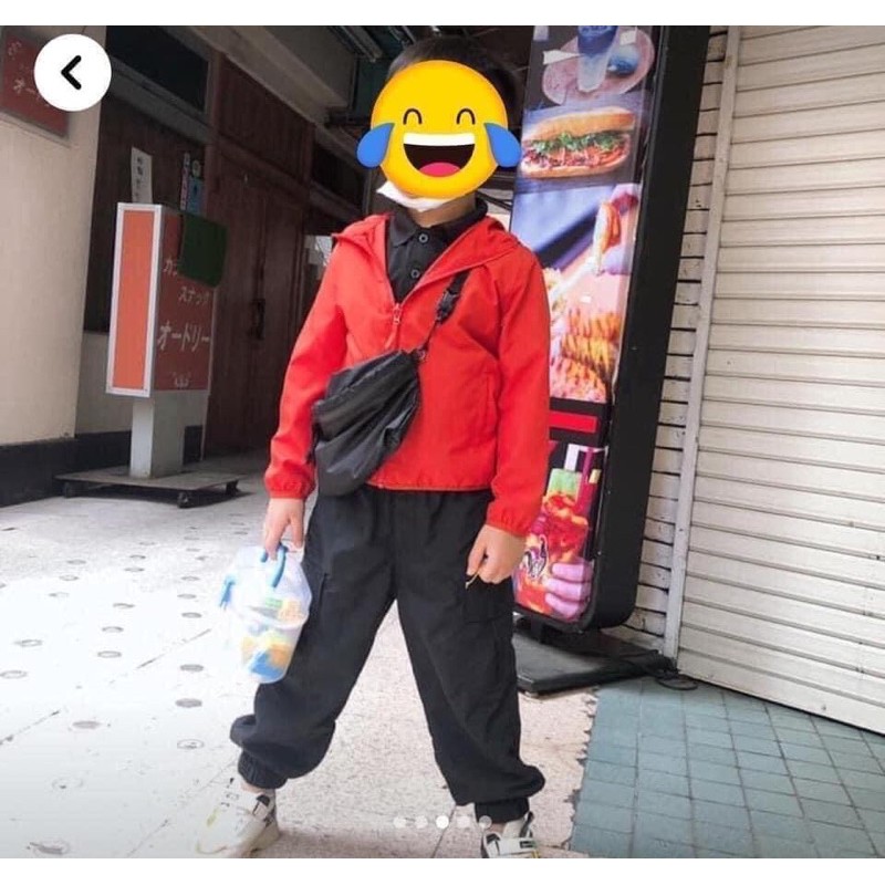 Áo gió chống tia UV trẻ em và sz người lớn