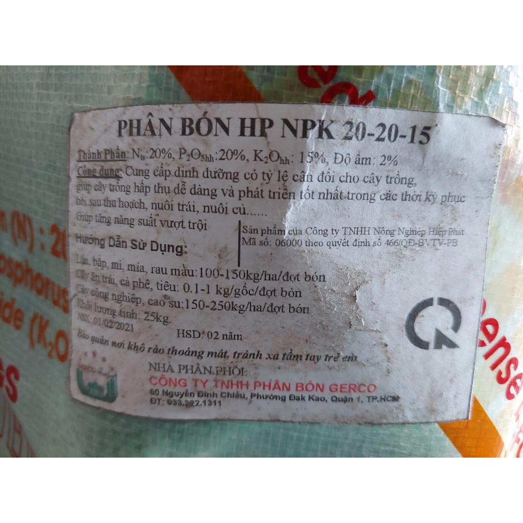 PHÂN BÓN GỐC TAN NHANH 20.20.15 1 MÀU_1KG