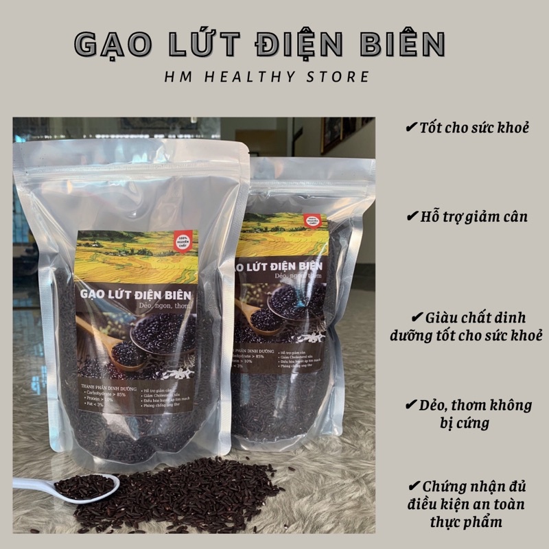 Gạo lứt dẻo giảm cân healthy, eatclean, đặc sản Điện Biên