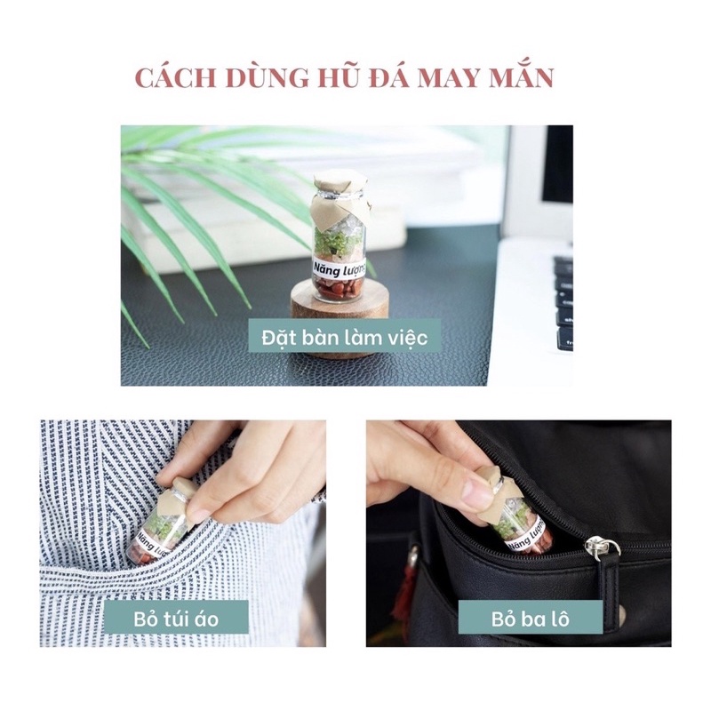 Hũ đá mini thanh tẩy, đem lại may mắn, nạp đầy năng lượng, xoá tiêu cực