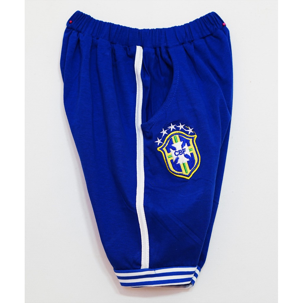 Cổ vũ bóng đá thế giới  bộ thun thể thao đội tuyển brazil  năng động cho bé trai